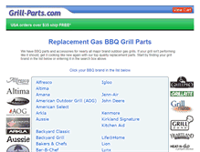 Tablet Screenshot of grill-parts.com